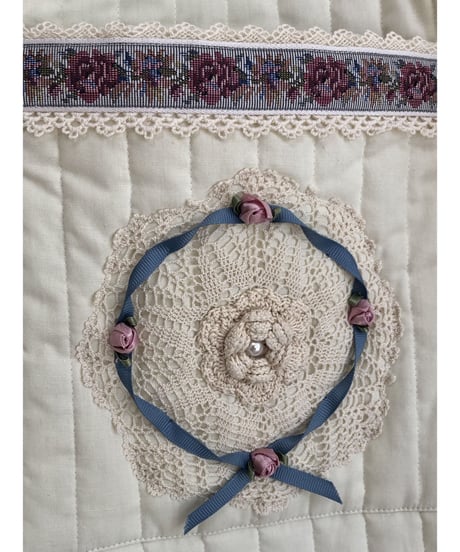 quilting lace patch jacket