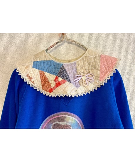 vintage patchwork quilt collar