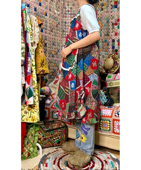 patchwork print tunic