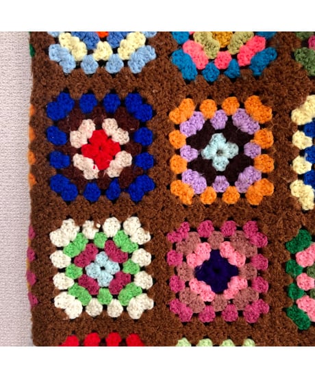 granny square one-piece brown