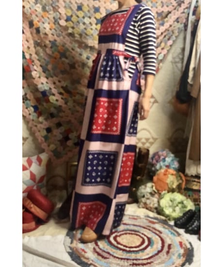70's bandanna print one-piece