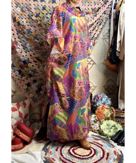 60's Joseph magnin psychedelic one-piece