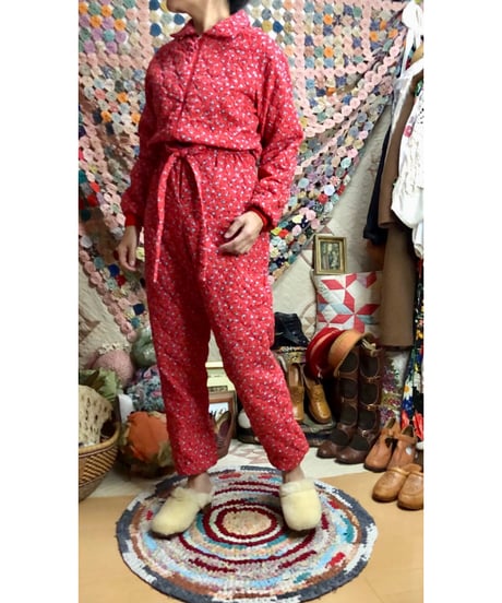 80s quilting jump suit
