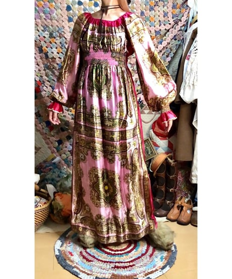 paisley scarf dress