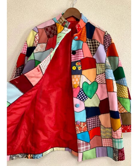 60-70s crazy quilt jacket