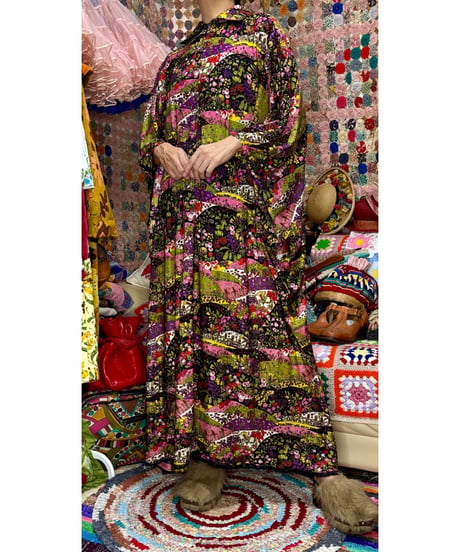 60s botanical dress