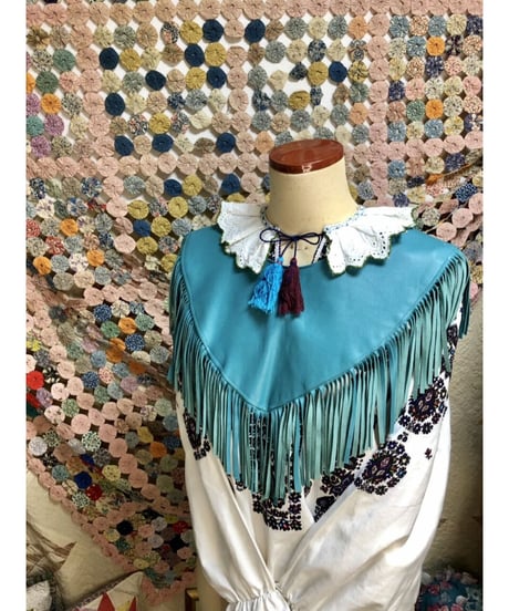 leather fringe collar