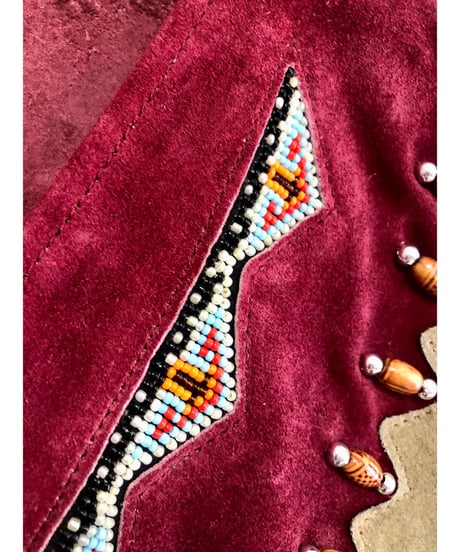 suede fringe shawl