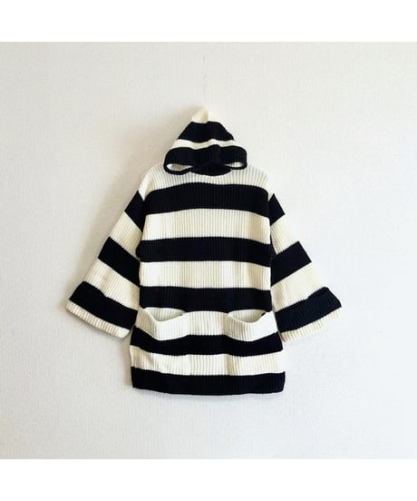 70s stripe hoodie knit