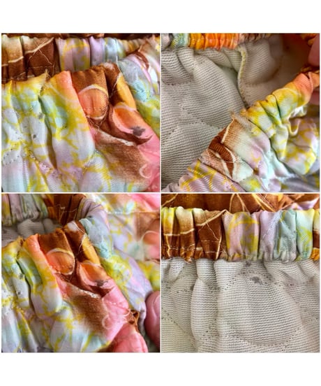 70s quilted super wide pants