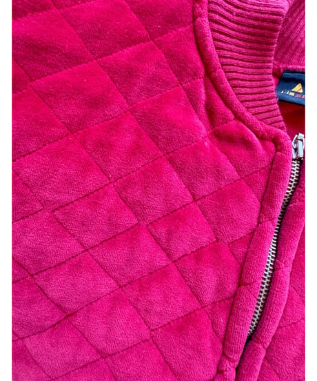 80s quilted velours jacket