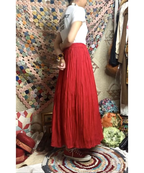rayon shirring skirt