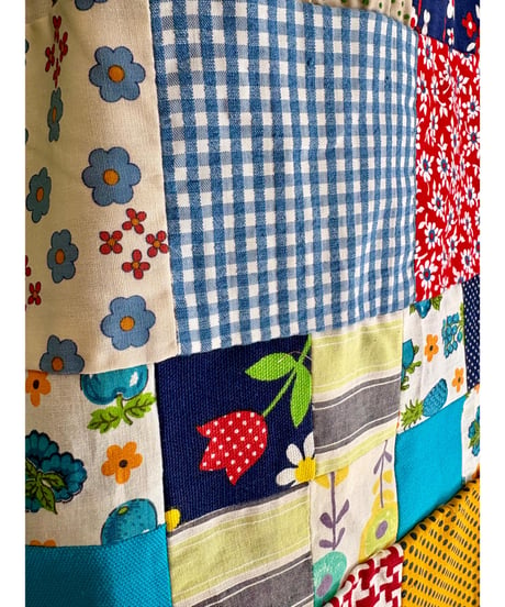 patchwork super wide leg pants