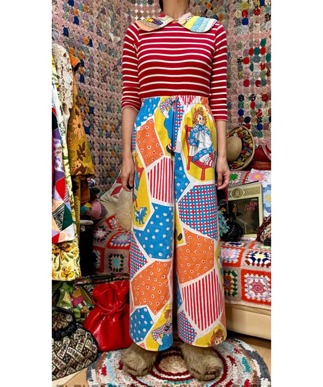 Raggedy Ann & Andy wide leg pants（A）