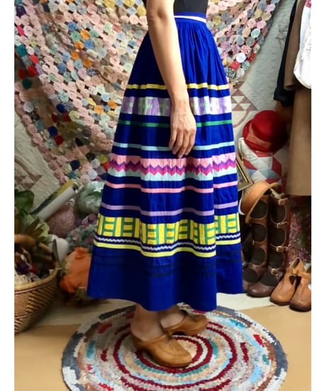 50-60s seminole patchwork skirt