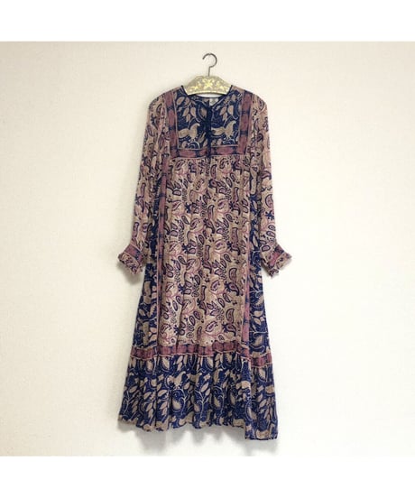 vintage indian cotton dress ③