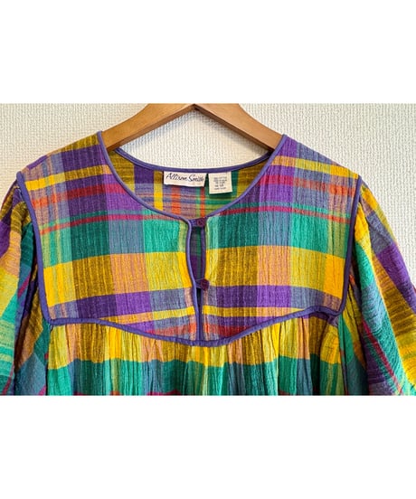 plaid easy dress