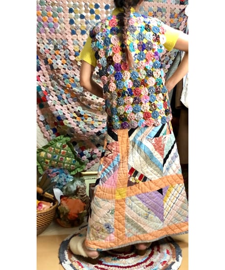 patchwork quilt skirt