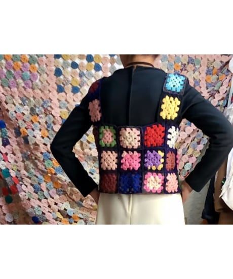 granny square vest