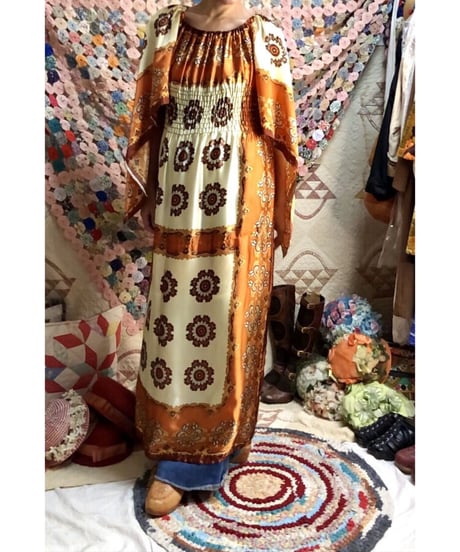 60-70's scarf dress