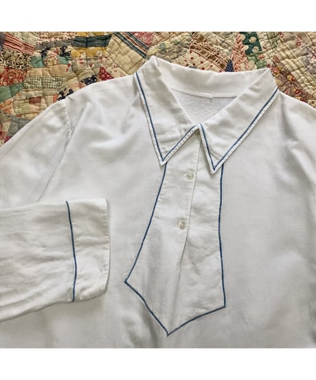 1950-60's white cotton one-piece