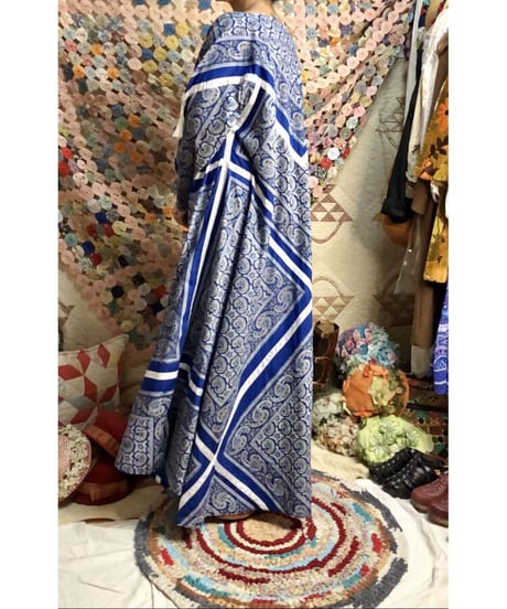 paisley handkerchief motif dress