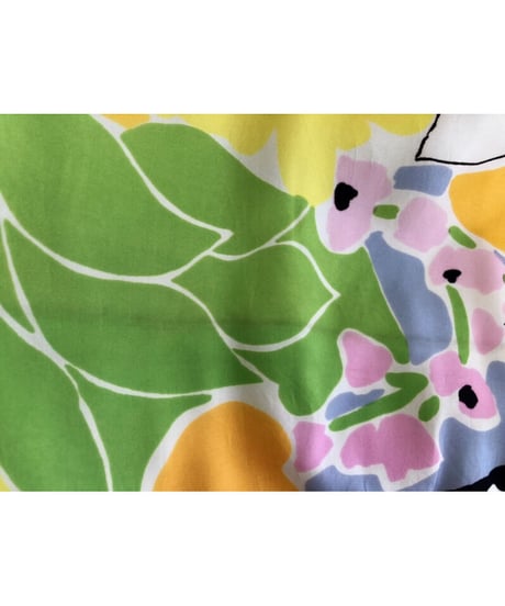 60's flower midi dress
