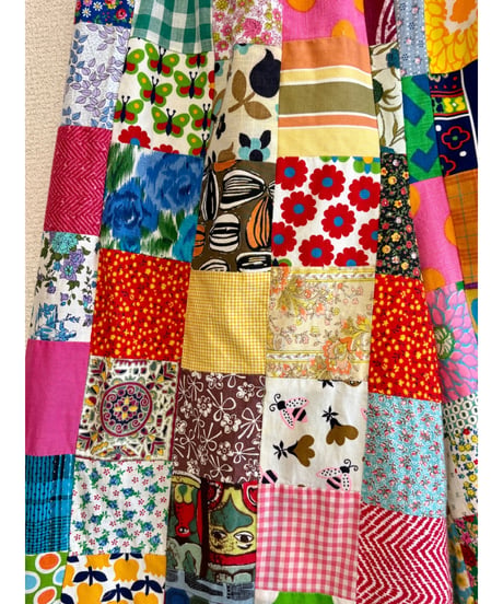 patchwork super wide leg pants