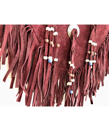 leather fringe collar