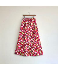 60-70's quilting flower skirt