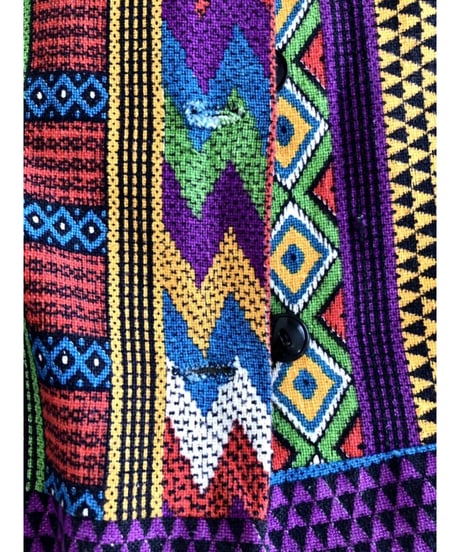 native pattern print maxi skirt