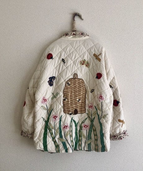 w.face patchwork quilting jacket