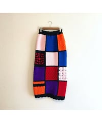hand knit colorful skirt