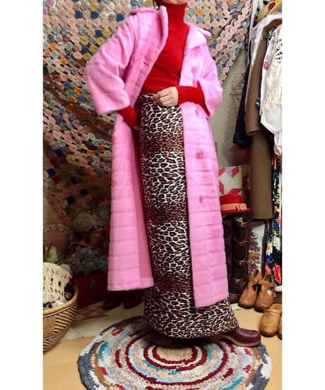 70s fleece fur coat