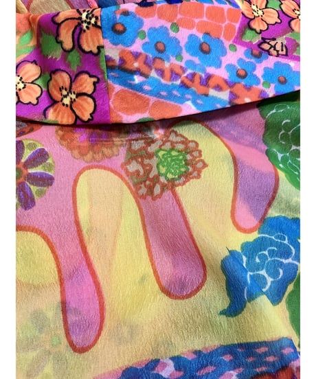 60's Joseph magnin psychedelic one-piece