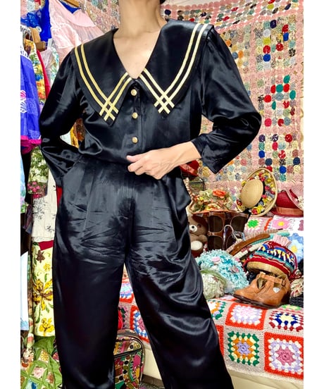 80s two line collar all-in-one