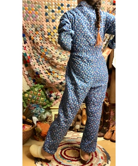 70s quilting jump suit