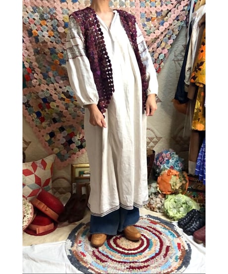 yo-yo quilt vest