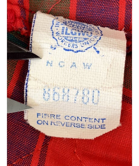 60s quilting plaid wrap skirt