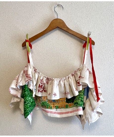 tea towel frill tops