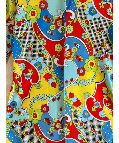 60-70s flower robe