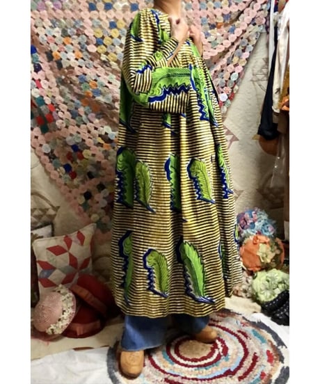 bell sleeve batik dress