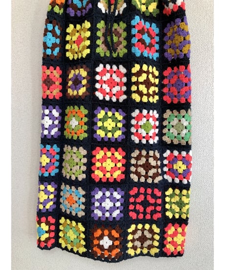 granny square one-piece black