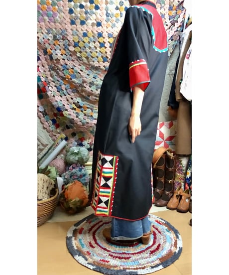 patchwork ethnic dress