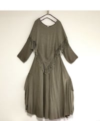 fringe rayon dress