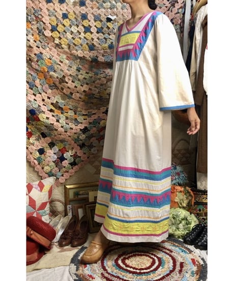 70's patchwork one-piece
