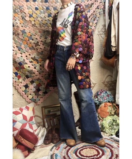 yo-yo quilt gown