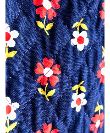 70s quilted flower skirt