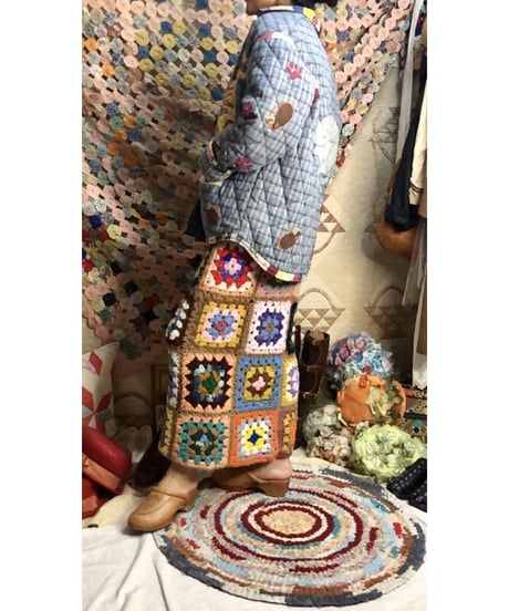 w.face quilting cat jacket