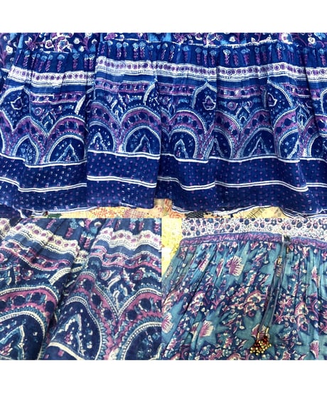 vintage indian cotton dress ①